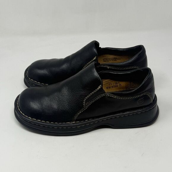 Born Mayflower Loafer Womens 7.5 Black Leather Slip On Casual Comfort Shoes - Picture 4 of 16